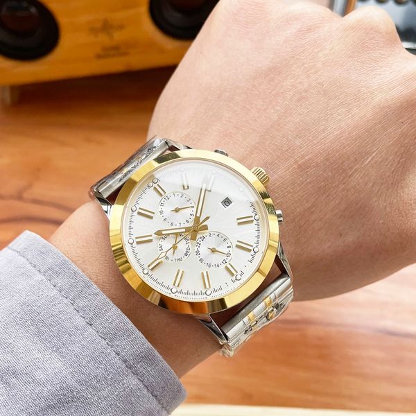 

men watch 43mm automatic mechanical wristwatches business wristwatch montre de luxe watches for men, Slivery;brown
