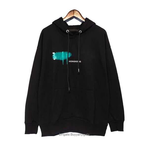 

3a 2022 mens designer angel hoodie sweater sweatshirts streetwear t shirt loose lovers luxury pa palms jumper women hoody hooded sweatshirt, Black