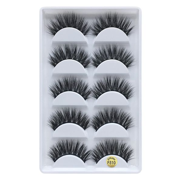 

thick natural mink fake eyelashes soft & vivid strip eyelash handmade reusable multilayer 3d fake lashes curled crisscross lash