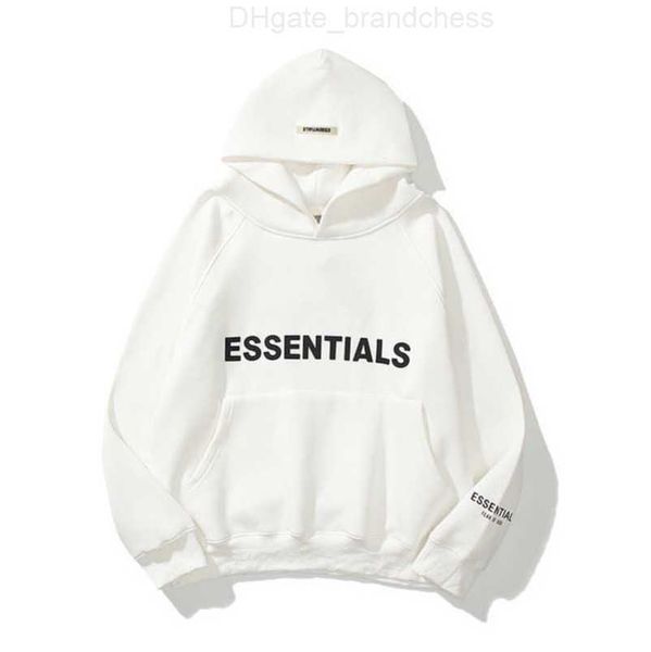 

luxury ess men's sweatshirts jackets hoodies men women letter essentials pullover hoodie hooded hip hop loose sweater casual sweatshir, Black