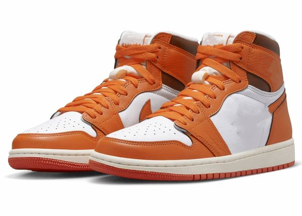 

1s high starfish basketball shoes mens 1 white starfish-cacao wow-sail designer sports sneakers ship with box size us5.5-13