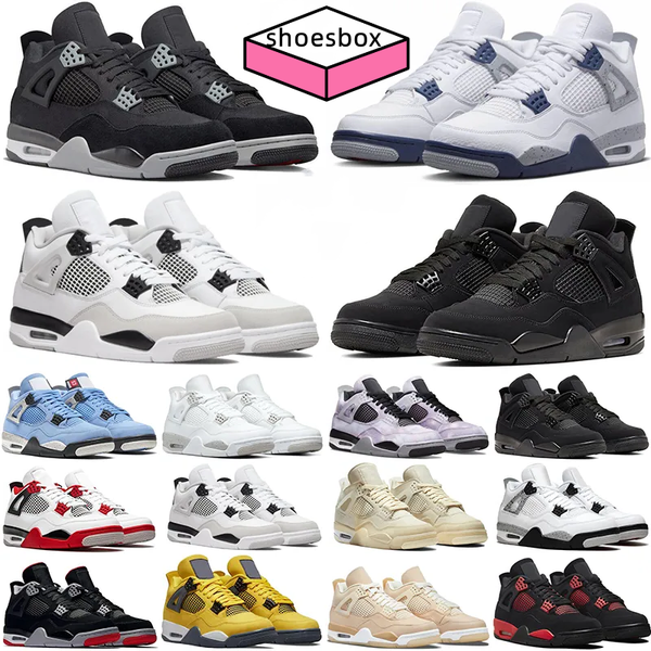 

2023military black cats jumpman 4s basketballs shoe for mens womens designer casual shoe zen master 4 sail university blue bred plate-forme