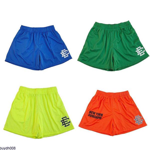 

0sff american west coast beach shorts fashion brand eric emanuel men's and women's basic new york city skyline fitness pants sport, White;black