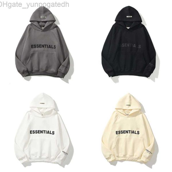 

jackets men's sweatshirts luxury ess hoodies men women letter essentials pullover hoodie hooded hip hop loose sweater casual sweatshir, Black;brown