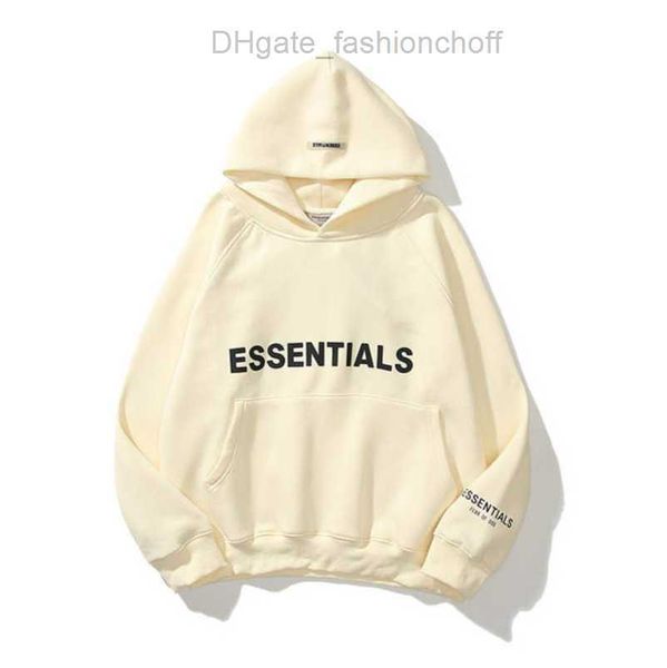 

men's ess luxury sweatshirts jackets hoodies men women essentials chest letter sweater sportswear hooded casual pullover couple jacket, Black