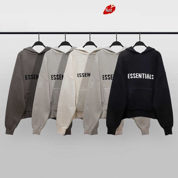 

high street men's knitting round neck sweater cotton letters hoodie, White;black