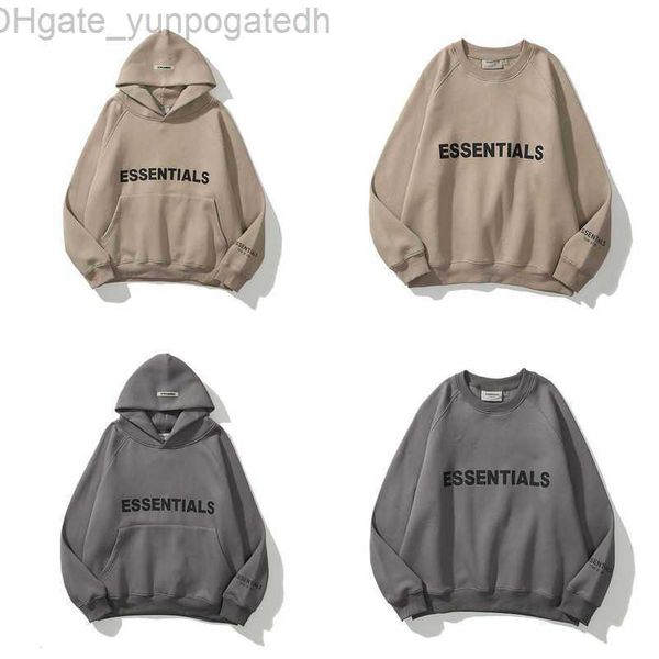 

jackets men's sweatshirts ess luxury hoodies men women essentials chest letter sweater sportswear hooded casual pullover couple jacket, Black