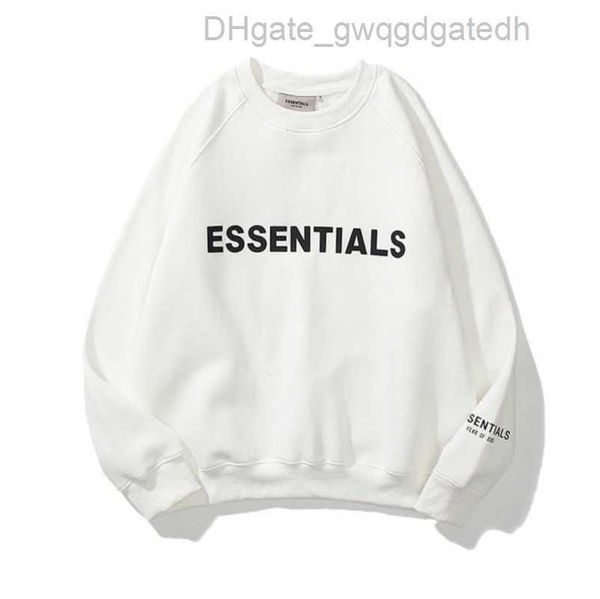 

jackets sweatshirts ess luxury men's hoodies men women essentials chest letter sweater sportswear hooded casual pullover couple jacket, Black