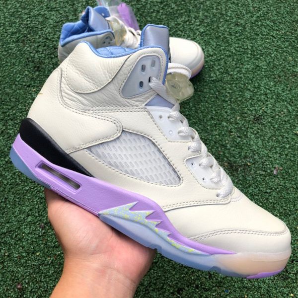 

shoes original 5s sail designer mens dj khaled x we the 5 washed yellow-violet star sports sneakers size 40-47.5, Black