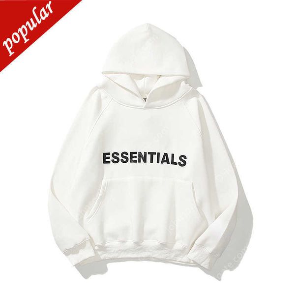 

essential hoodies winter pullover fashion trend streetwear men women luxury band clothing warm casual sweatshirts, Black