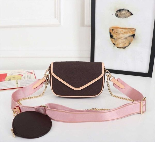 

designers bag handbags news wave flap purse clutch purses mono print crossbody bags chain single shoulder wallet with box top