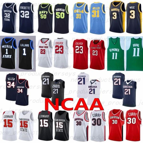 

custom ncaa basketball jerseys 32 fredette 31 miller 3 wade 11 nash 1 lillard 50 robinson 34 allen 11 irving 15 leonard 21 hachimura 23 c235, Black