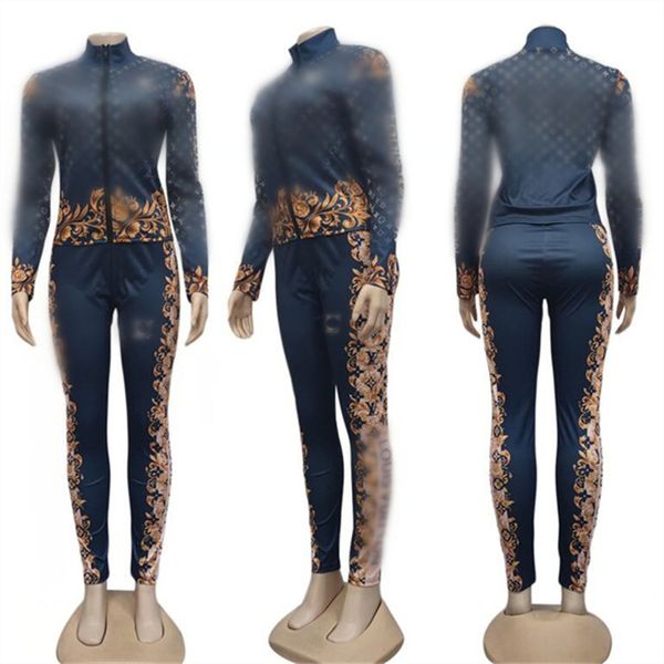 

23ss spring new women's tracksuits printed letter g luxury brand fashion casual sports designer tracksuits 2 piece set j2611, Gray