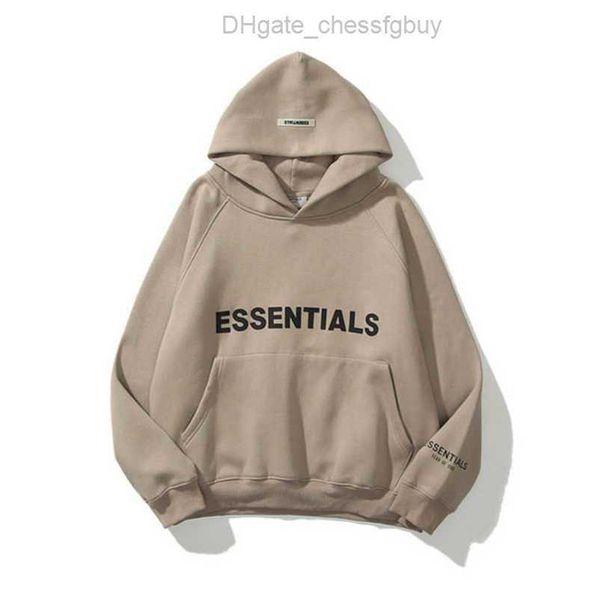 

luxury men's sweatshirts ess jackets hoodies men women letter essentials pullover hoodie hooded hip hop loose sweater casual sweatshir, Black