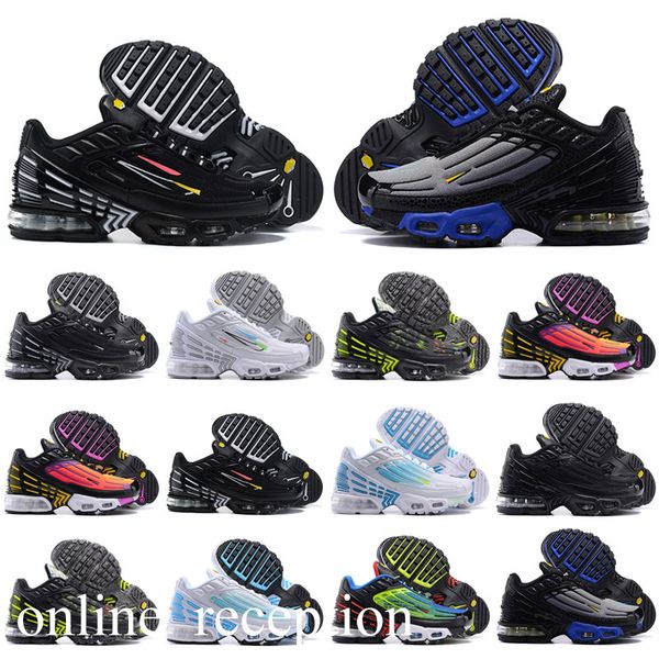 

with box designer iii tuned chaussures kids shoes boys girls triple white black og baby children trainers sneakers sports