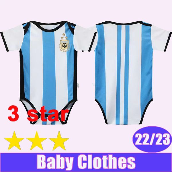 

22 23 argentina national team baby clothes soccer jerseys de paul higuain dybala gonzalez home classic sapphire football shirts aguero child, Black