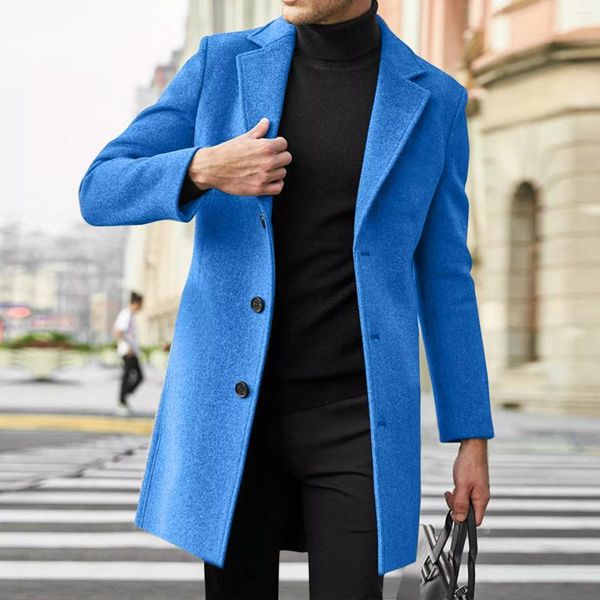 

men's jackets in men slim winter coat lapel collar long sleeve padded leather jacket vintage thicken windbreaker mens big and, Black;brown