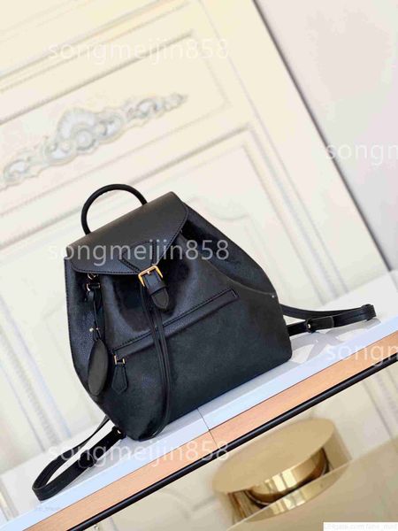 

2023 fashion women flip cover embossing backpack drawstring bucket bag luxury designer bags handbag vintage cowhide crossbody handbag m45205