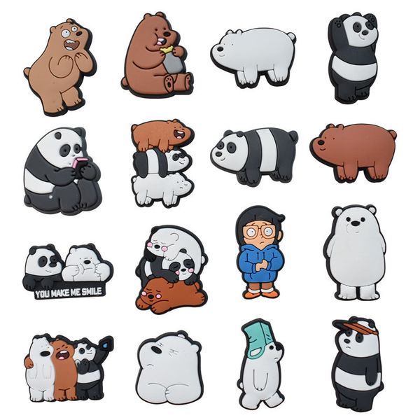 

anime charms wholesale childhood memories cute bear funny gift cartoon charms shoe accessories pvc decoration buckle soft rubber clog charms, Blue