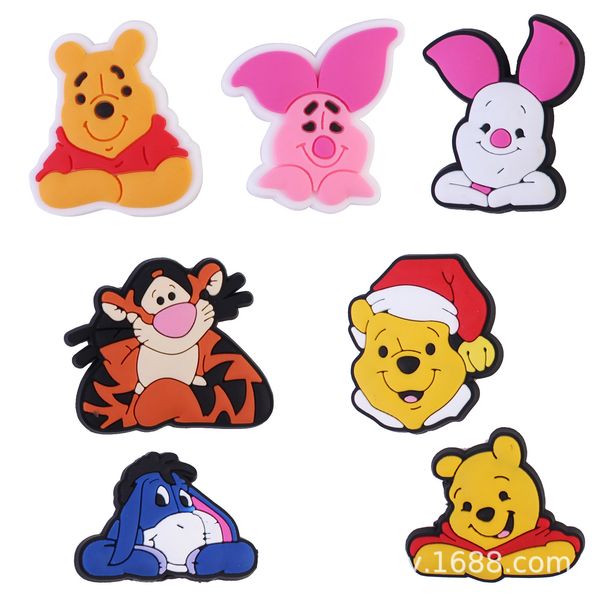 

anime charms wholesale childhood memories bear friends funny gift cartoon charms shoe accessories pvc decoration buckle soft rubber clog cha, Blue