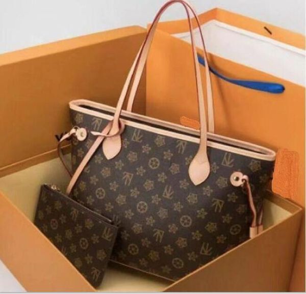 

in stock 2pcs/set new fashion women bag handbags ladies designer composite bags lady clutch bag shoulder tote female purse wallet