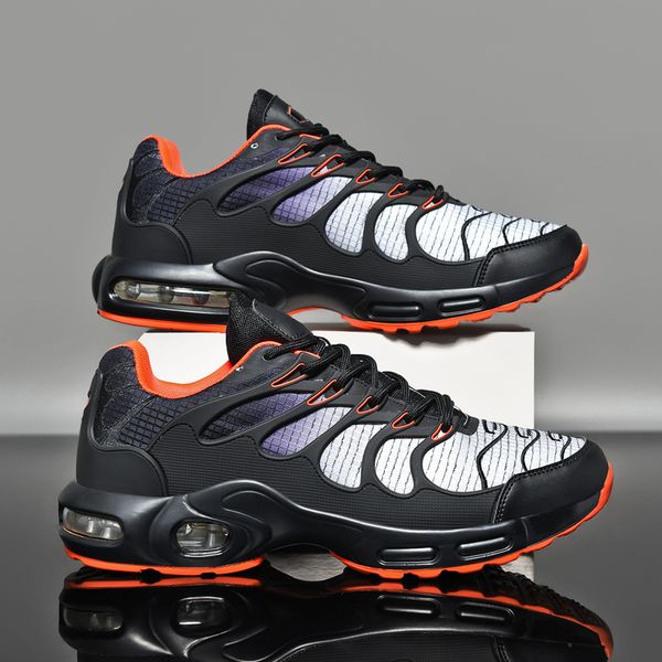 

dress shoes men sneakers plus size running man sports casual couple trainers shock absorption air cushion tennis gym 230105, Black