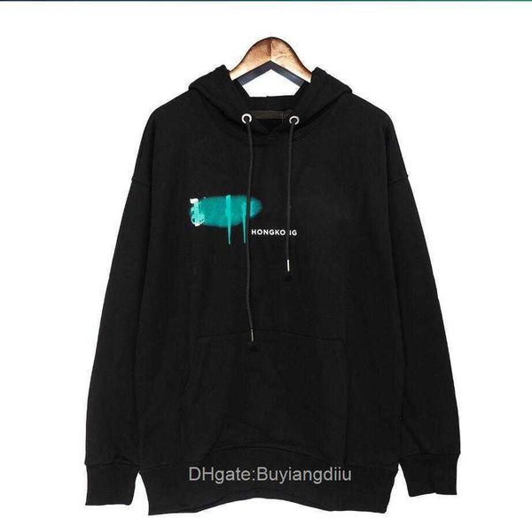 

21ss mens women designer angels palm hoodie sweater sweatshirts streetwear t shirt loose lovers luxury goose canada jackets pa of ow white 5, Black