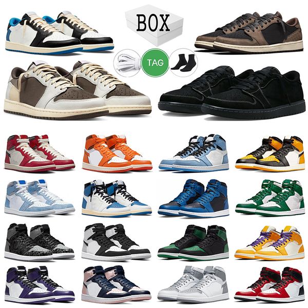 

jumpman 1s mens basketball shoes og high 1 retro with box lost found low black phantom gorge green starfish shattered backboard 3.0 taxi dar