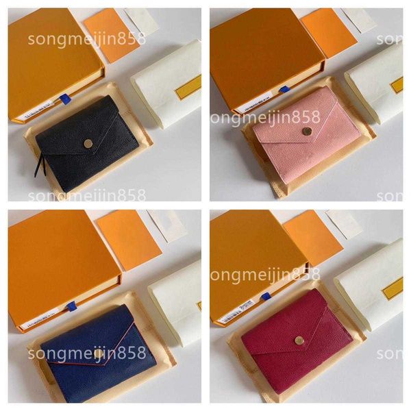 

m41938 new empreinte folding wallet fashion lychee pattern bags luxury designer bags clutch handbag card pcckage coin purse with box top, Red;black
