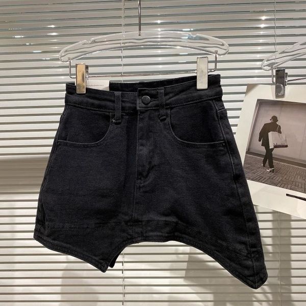 

skirts prepomp summer arrival black irregular a line short mini slim bodycon denim skirt gc814 230104