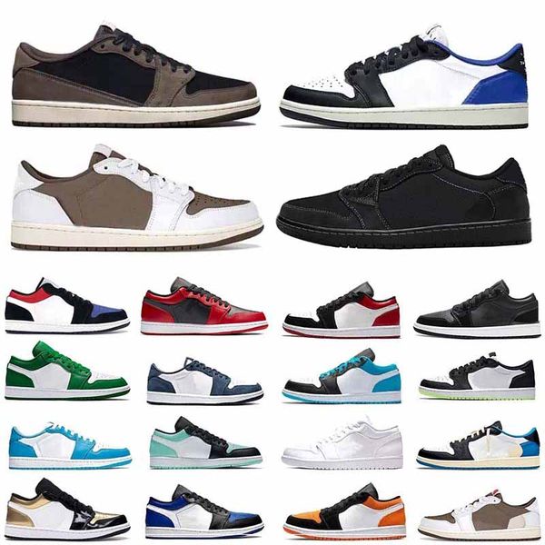 

2023 jumpman 1 low basketball shoes og 1s bordeaux university blue dark mocha bred shadow unc twist seafoam mens women sneakers trainers eur