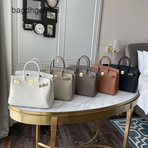 

herme handbags designer bags herme handmade leather women's 2022 fashion high h portable large capacity messenger platinum s7su