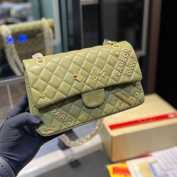 

french women emblem luxury designer crossbody bag large capacity leather quilted classic flap shoulder bag trend clutch multi pochettes card