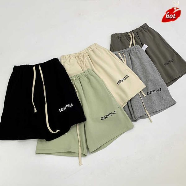 

essentials men's and women's casual pants 100% cotton sportswear letter printing urban and hip-hop trends summer, White;black