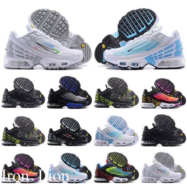 

3 tuned chaussures kids shoes boys girls triple og baby children trainers sneakers sports runners 26-35, Black