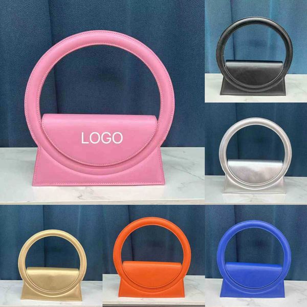 

evening bags niche texture ring semicircle purses ladies handbags pu women's underarm designer clutch bag fashionable bridesmaid clutch