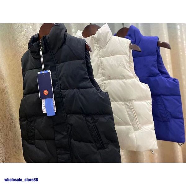 

2022 vests down coat winter outdoor jacket parkas hooded waterproof kids windbreaker hoodie jacket thick warm clothing size s-xxl, Blue;black