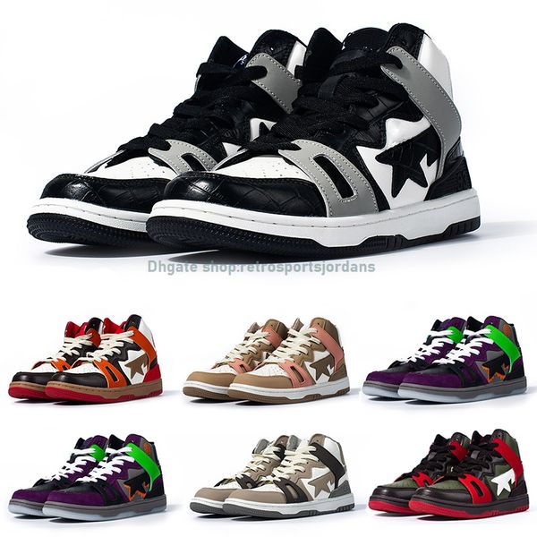 

mens womens basketball shoes a bathings aped bapestar 93 hi grey sneakers halloween khaki green black lime trainers sport shoes
