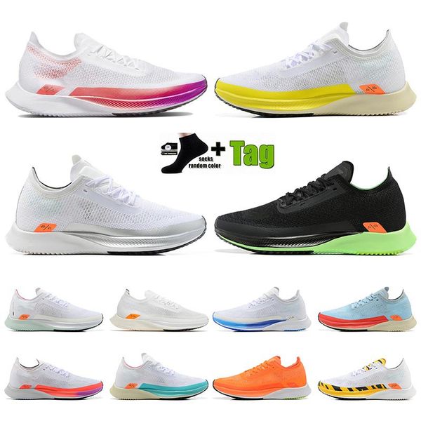 

original 2023 zooms streakfly protorunning shoes crimson and violet gradient white yellow sliver green blue gradient zoom x sports trainers