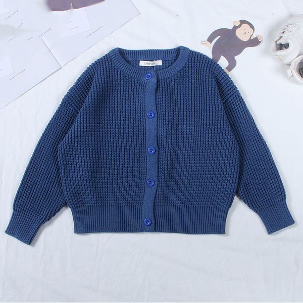 

down coat baby girls jacket sweaters korea kids clothes spring autumn cotton children knit s fashion sweater boys cardigan 230104, Blue;gray