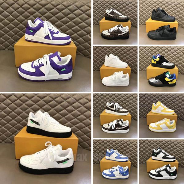 

white low mens casual shoes mca university blue designers sneakers one shoes 5-13, Black