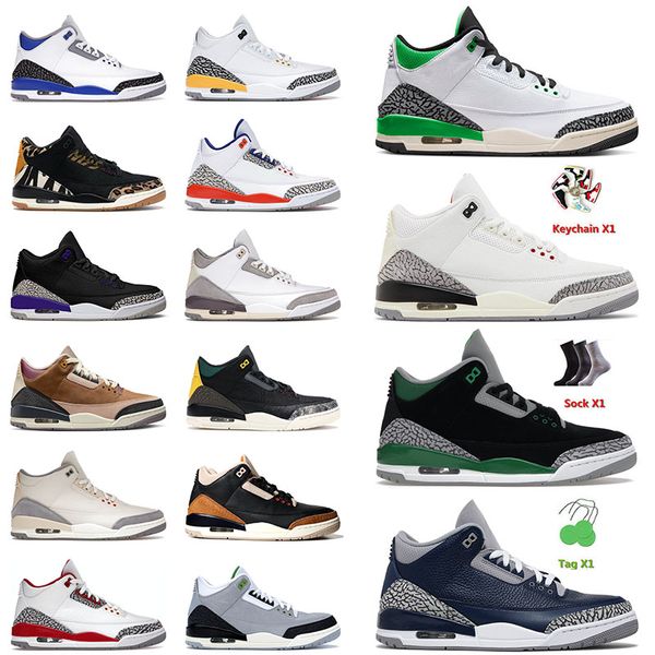 

og jumpman men basketball shoes 3 3s iii lucky green cardinal red medium grey mens women desert elephant patchwork fragment trainers sneaker