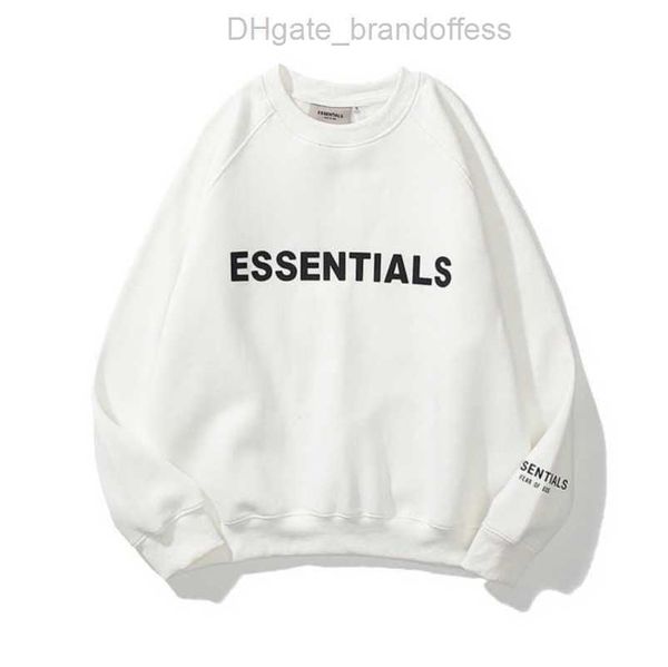 

men's sweatshirts ess luxury jackets hoodies men women essentials chest letter sweater sportswear hooded casual pullover couple jacket, Black