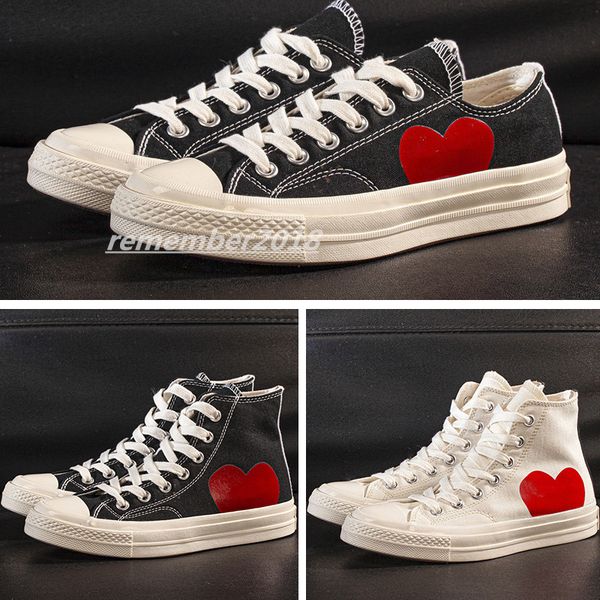 

2022 classic casual men womens 1970 canvas shoes sneaker chuck 70 chucks 1970s big eyes red heart shape platform jointly name re8, White;red