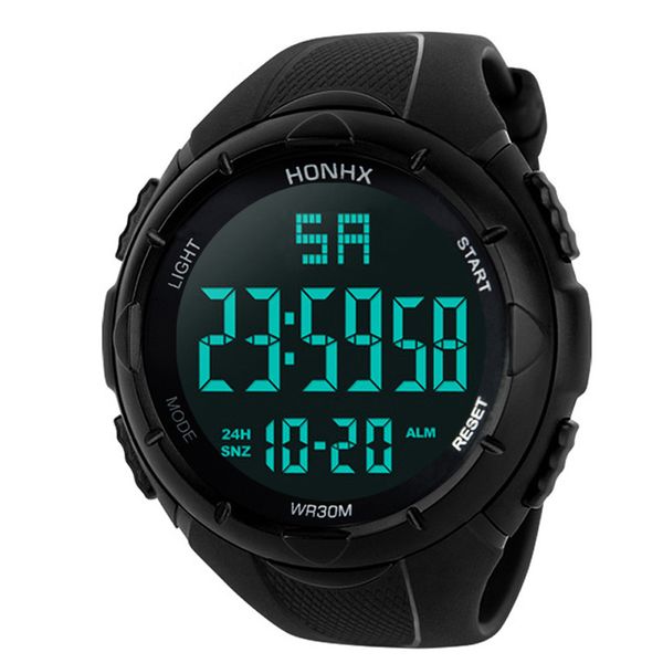 

wristwatches honhx men digital sports watch 30m waterproof sport wrist multifunction 230106, Slivery;brown