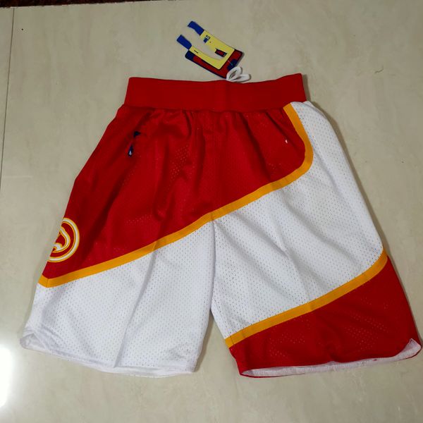 

atlanta''hawks''shorts mens throwback basketball shorts pocket basketball jersey dejounte 5 murray john 20 collins trae, White;black