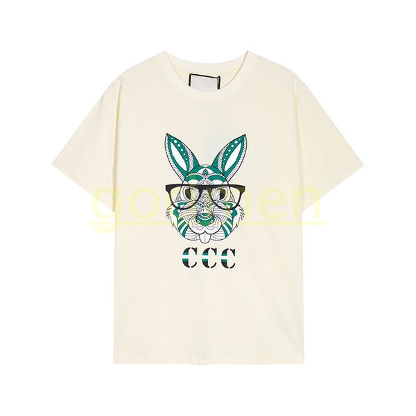 

23ss luxury designer t shirt mens fashion round neck tees womens letter print size xs, White;black
