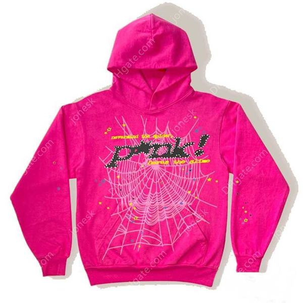 

2023 spider web print hoodies men women hip hop casual long sleeve loose sweatshirts pants autumn winter gothic punk pullovers, Black