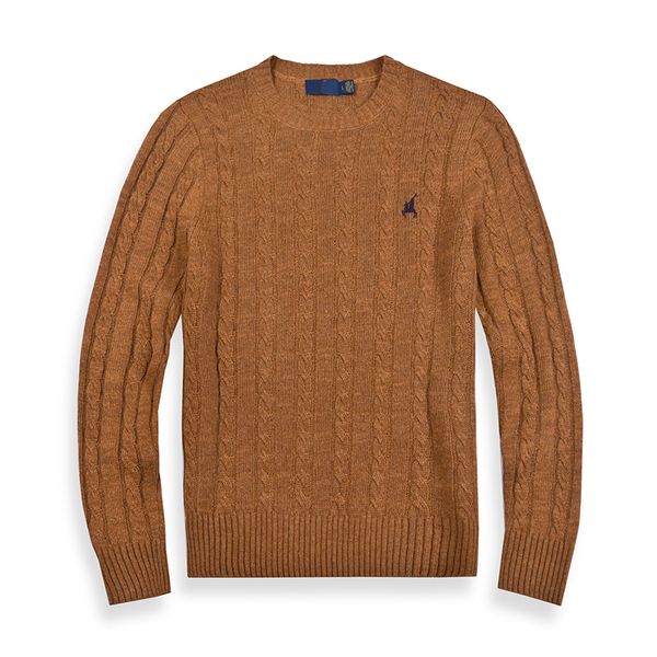 

rl mens sweater crew neck polo pony small horse sweaters knit cotton leisure warm sweatshirt jumper pullover men 0002, White;black