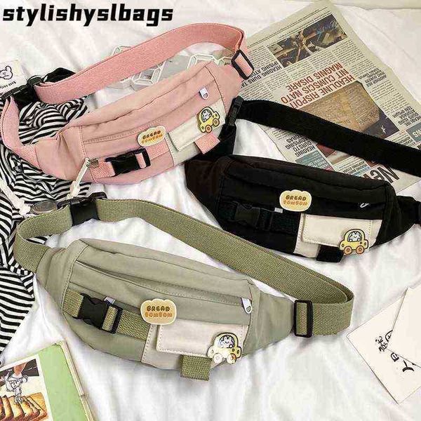 

waist bags waist bags for women new canvas leisure solid color fanny pack girls cute crossbody chest bag belt packs 010623h